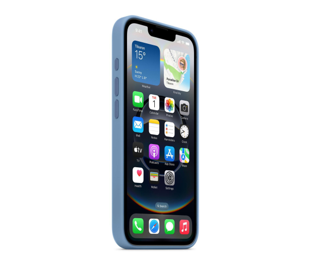 Apple Silikonowe etui iPhone 16e zimowy błękit - 1319597 - zdjęcie 3